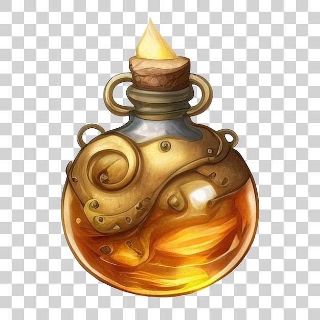 PSD garrafa de poção com frasco de vidro de desenho animado de elixir mágico com líquido brilhante colorido e plugues de cortiça gui veneno de bruxa ou ativos de jogo ui frascos de boticário alquimista