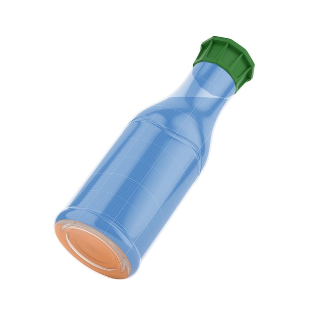 PSD garrafa de suco de plástico