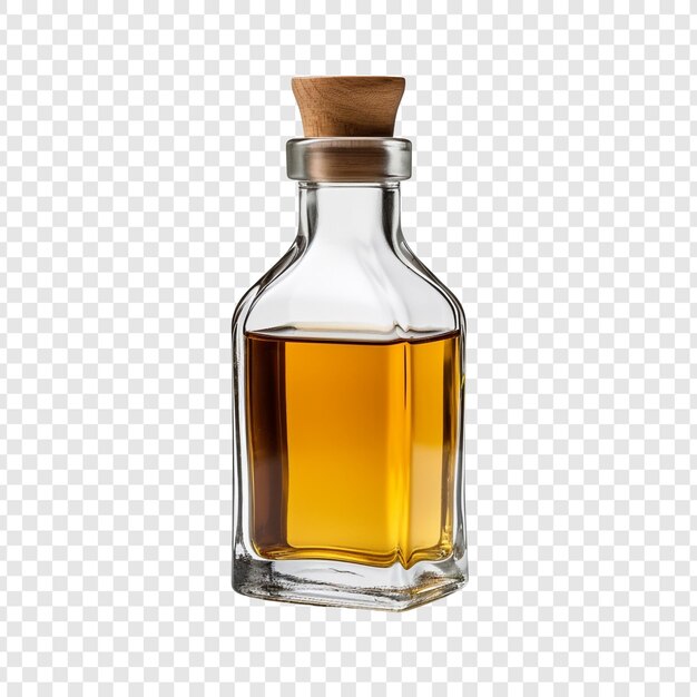 PSD garrafa de vinagre isolada sobre fundo transparente