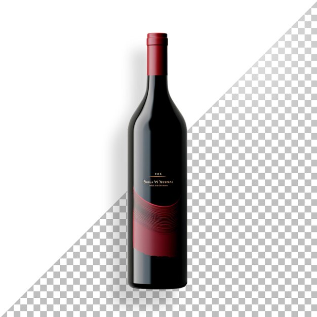 PSD garrafa de vinho 3d