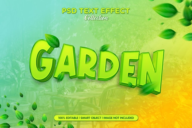 PSD garten-gradient-text-effekt