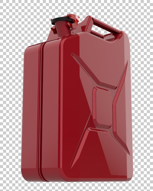 Gasbehälter isoliert auf durchsichtigem Hintergrund 3D-Rendering-Illustration