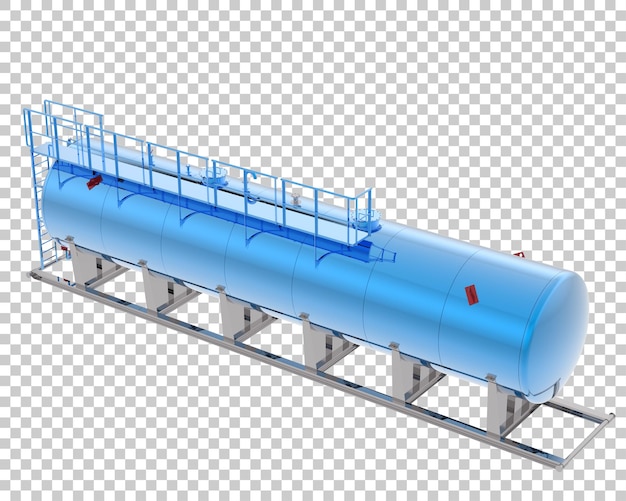 PSD gasbehälter isoliert auf durchsichtigem hintergrund 3d-rendering-illustration