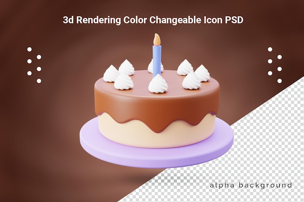 Gâteau d'anniversaire 3D