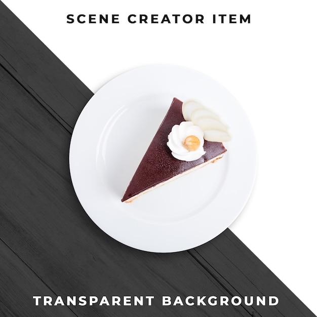 Gâteau de boulangerie PSD transparent