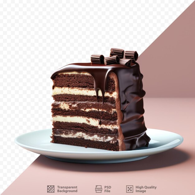 Un Gâteau Composé De Couches De Fondant Au Chocolat