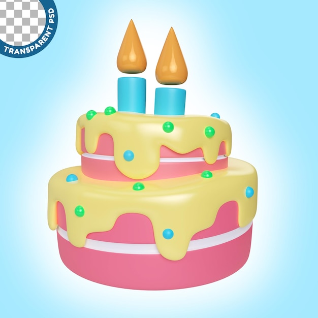 Gâteau Illustration 3d Icône