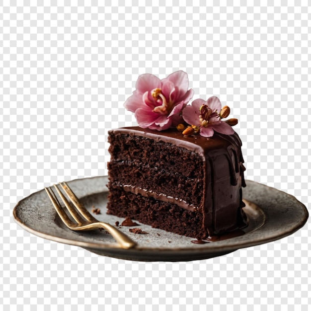Gâteau isolé sur un fond transparent