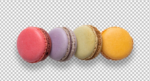 Gâteau macaron ou macaron sur couche alpha