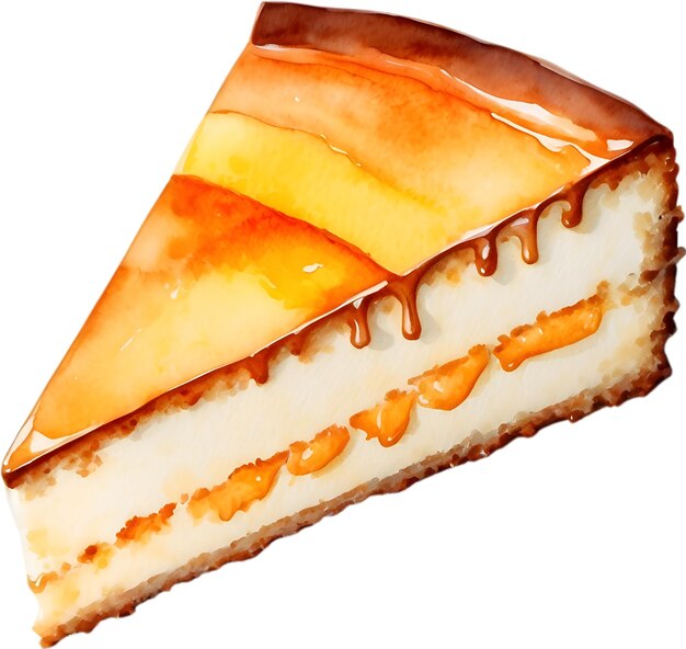 Un Gâteau D'orange En Gros Plan