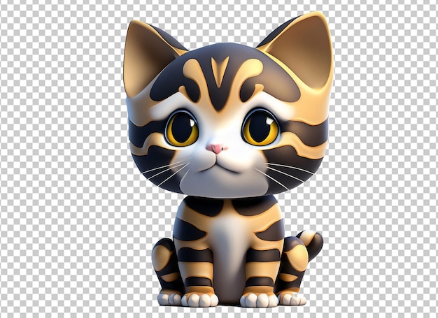 El gato en 3D