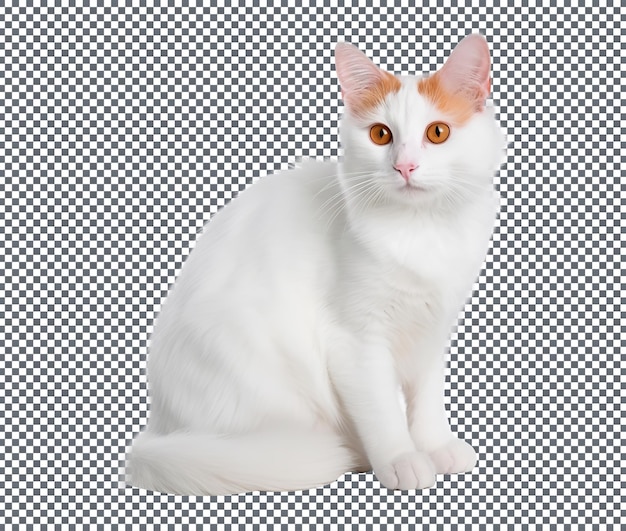 Gato cortado e doce isolado em fundo transparente