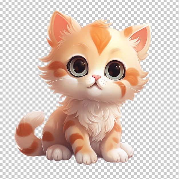 PSD gato dulce y lindo en png