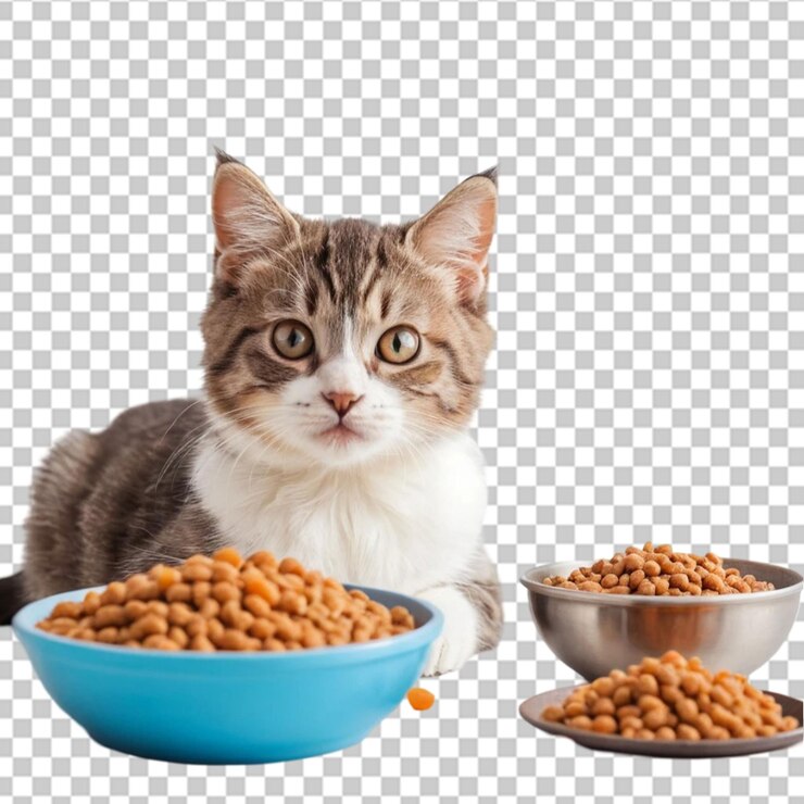 PSD el gato hermoso y lindo aislado