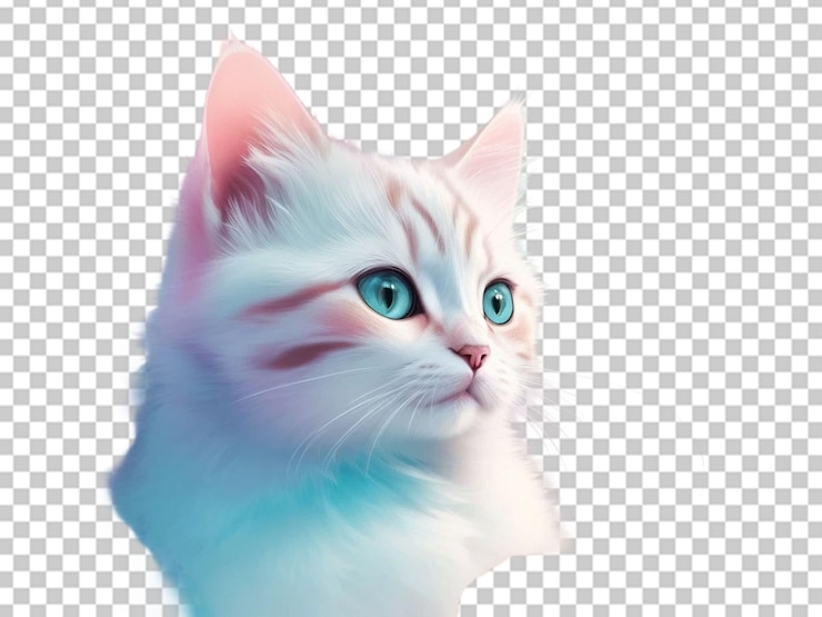 PSD un gato muy bonito.