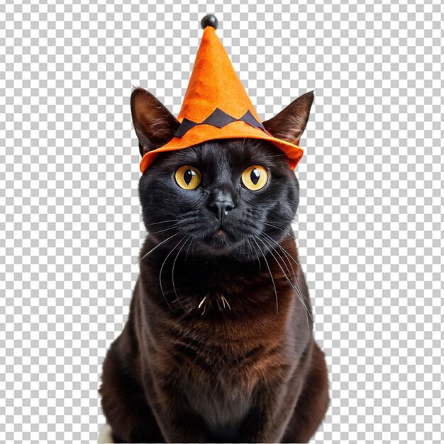 PSD un gato negro en png