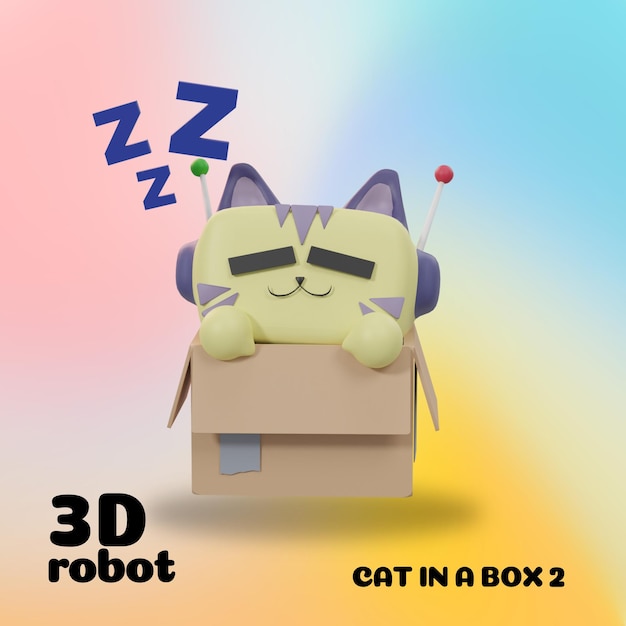 Gato robô 3d