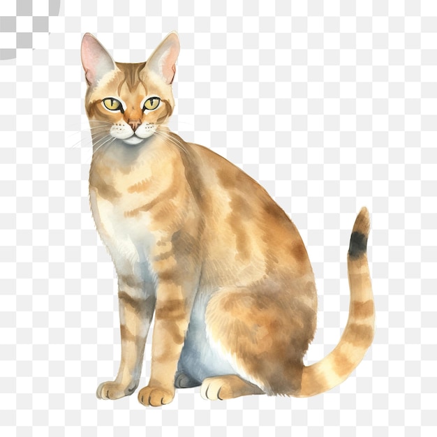 PSD un gato sentado sobre un fondo transparente cat png descargar