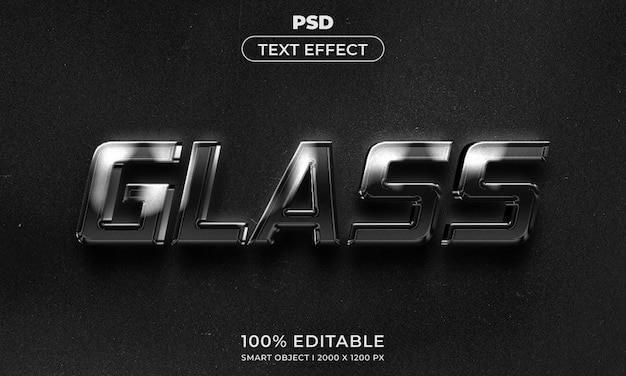 Gaya efek teks 3D yang bisa diedit dengan latar belakang
