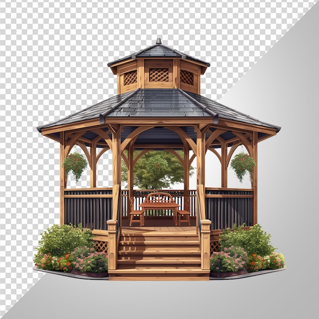 PSD gazebo al aire libre en png