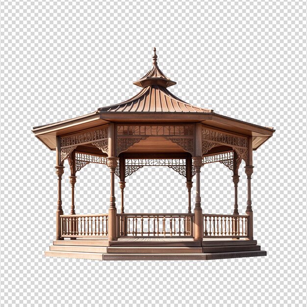 PSD un gazebo isolé sur un fond transparent png