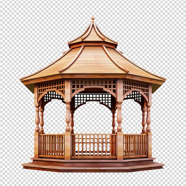 PSD un gazebo isolé sur un fond transparent png