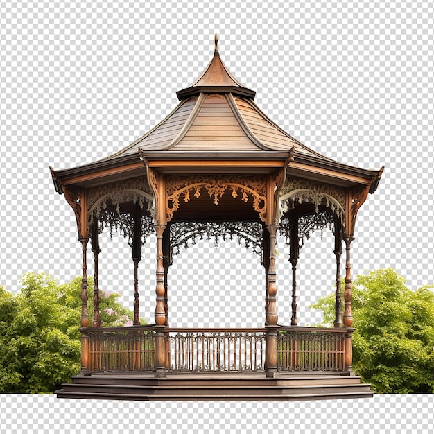 Un Gazebo Isolé Sur Un Fond Transparent Png