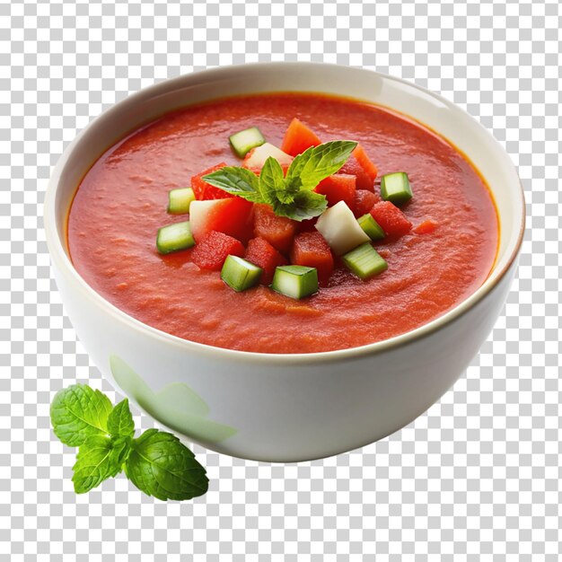 PSD gazpacho isolé sur un fond transparent