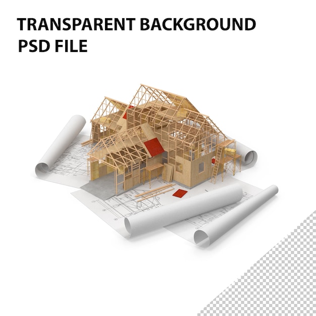 PSD gebäudestruktur auf den zeichnungen png