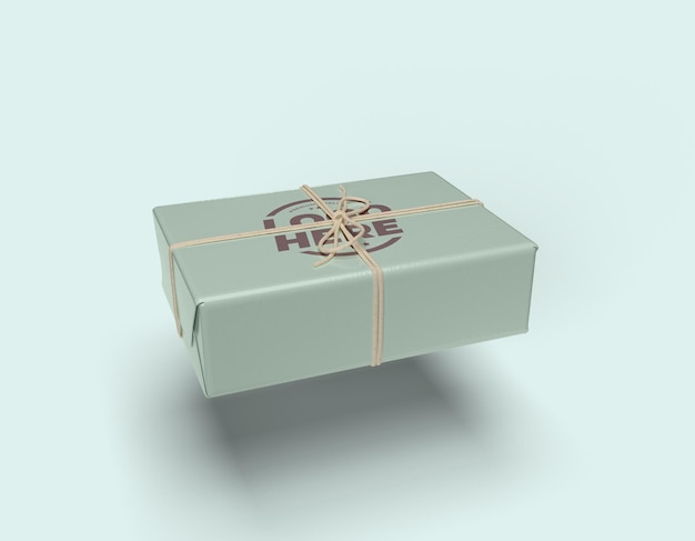 Gebundene String Box Mockup Design isoliert