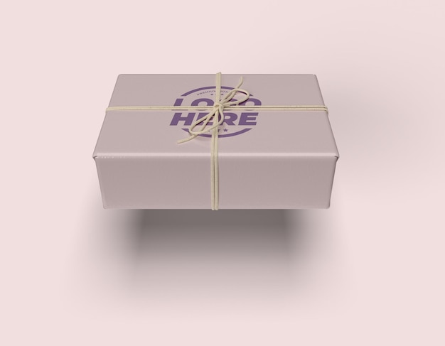 Gebundene String Box Mockup Design isoliert