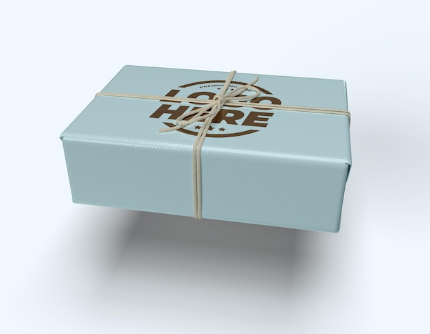 Gebundene String Box Mockup Design isoliert