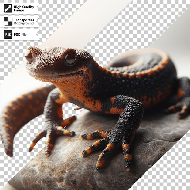 PSD gecko psd em fundo transparente com camada de máscara editável