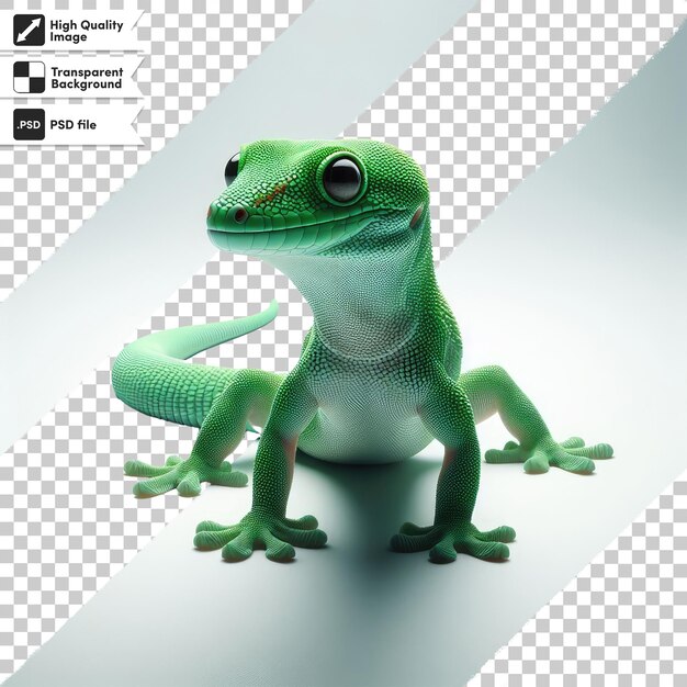 Gecko Psd Sur Fond Transparent Avec Couche De Masque Modifiable