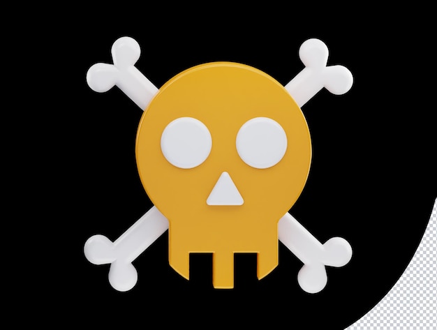 Gefahrensymbol 3D-Rendering-Vektorillustration