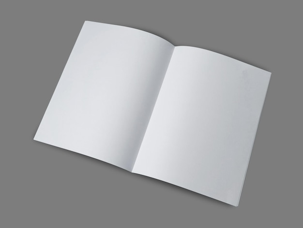 Gefaltetes Papier Mock-up leeres Leerkopierraum Weißes Papier