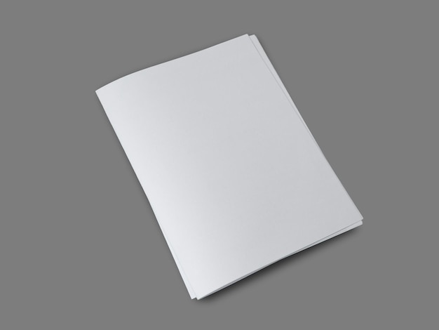 Gefaltetes Papier-Mockup Leer-Copy-Raum Weiß-Papier-Vorlage
