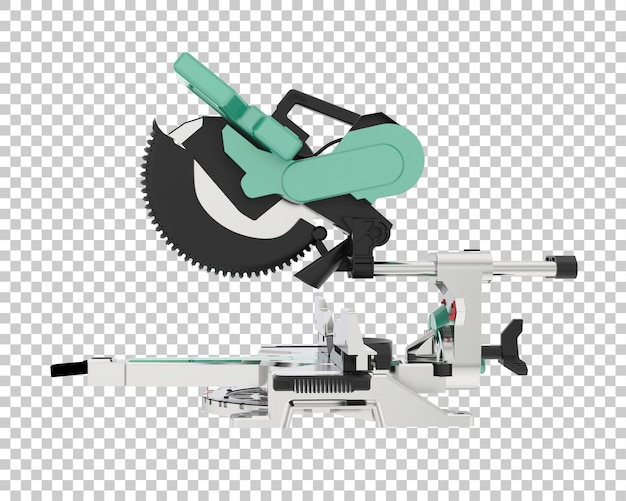 Gehrungssäge isoliert auf transparentem Hintergrund 3D-Rendering-Illustration