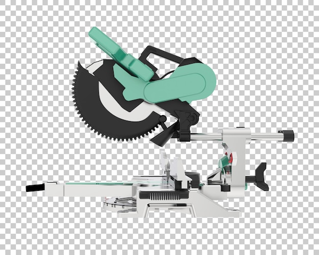 PSD gehrungssäge isoliert auf transparentem hintergrund 3d-rendering-illustration