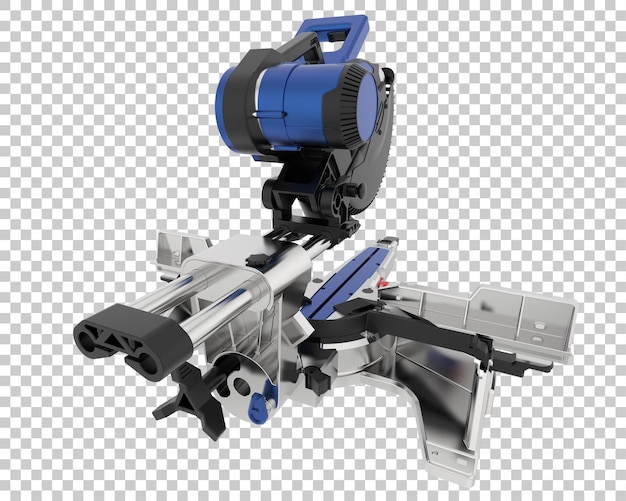 Gehrungssäge isoliert auf transparentem Hintergrund 3D-Rendering-Illustration