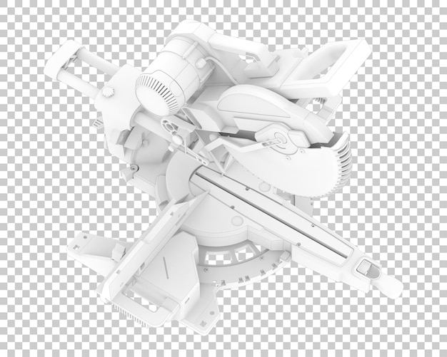 Gehrungssäge isoliert auf transparentem Hintergrund 3D-Rendering-Illustration
