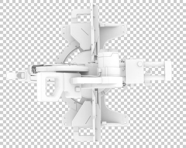 Gehrungssäge isoliert auf transparentem Hintergrund 3D-Rendering-Illustration