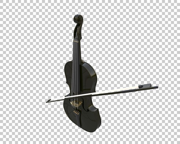 Geige isoliert auf dem Hintergrund 3D-Rendering-Illustration