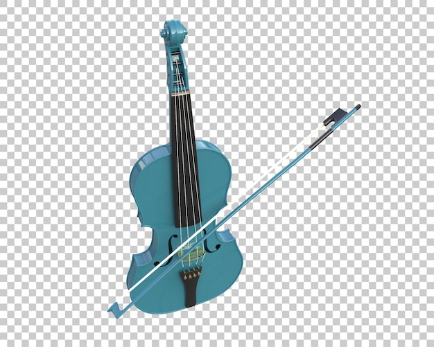 Geige isoliert auf dem Hintergrund 3D-Rendering-Illustration