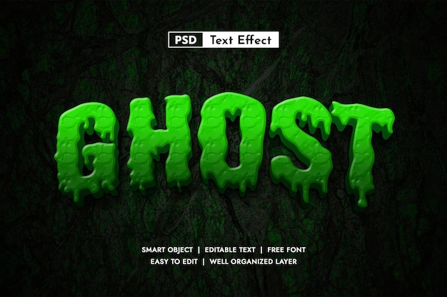 Geisterhorror-Text-Effekt