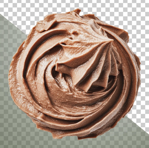 Gela de chocolate cremoso de PNG em uma tigela