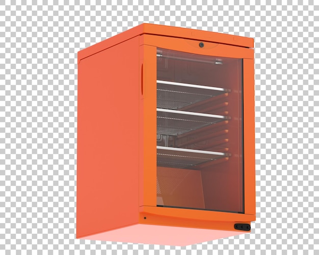 PSD geladeira isolada em fundo transparente ilustração de renderização 3d