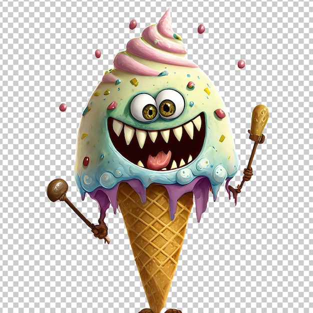 Gelado de monstro 3d