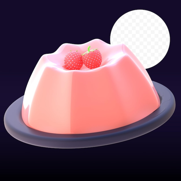 PSD gelatina em gráfico renderizado em 3d