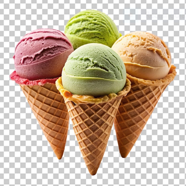 PSD gelato on transparent background